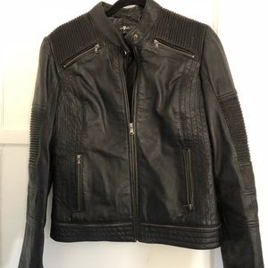 7 for all mankind real leather jacket
